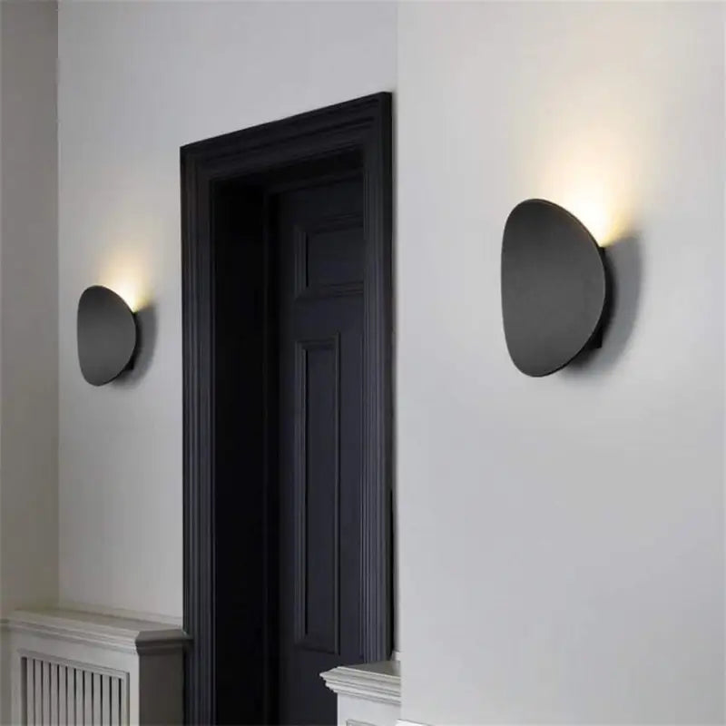 Wandlamp Gang Scandinavisch Aluminium Acryl Zwart Wit Goud 18cm LED Warm Wit Modern | Restfield